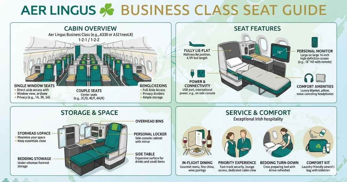 Aer Lingus Business Class Seat Guide